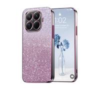 PanXCase Funda Purpurina para Xiaomi 15T Pro - Carcasa Transparente Glitter Mujer, Diseño Elegante Brillante Femenina Ultra Delgado Antigolpes Cover (Rosa)