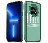 PanXCase Funda Transparente para Realme 12 5G / Realme 12X - Carcasa Clear con Lens Protector Delgada Suave Protección Cámara Antichoque Antiarañazos Cover (Verde)