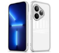 PanXCase Funda Transparente para Realme GT6 / Realme GT 6 / Realme GT 6T / GT6T - Carcasa Clear con Lens Protector Delgada Suave Protección Cámara Antichoque Antiarañazos Cover (Blanco)
