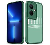 PanXCase Funda Transparente para Vivo V29 Lite 5G / Vivo Y78 5G - Carcasa Clear con Lens Protector Delgada Suave Protección Cámara Antichoque Antiarañazos Cover (Verde)