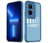 PanXCase Funda Transparente para Vivo V29 Lite 5G / Vivo Y78 5G - Carcasa Clear con Lens Protector Delgada Suave Protección Cámara Antichoque Antiarañazos Cover (Azul)