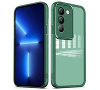 PanXCase Funda Transparente para Vivo V40 SE - Carcasa Clear con Lens Protector Delgada Suave Protección Cámara Antichoque Antiarañazos Cover (Verde)