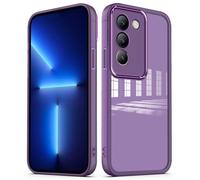 PanXCase Funda Transparente para Vivo V40 SE - Carcasa Clear con Lens Protector Delgada Suave Protección Cámara Antichoque Antiarañazos Cover (Violeta)