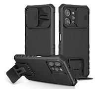 PANXIYUE Funda OPPO relame C31 4G, Carcasa Protección Deslizante para la Cámara, con 360 Grados Full Body Anti-Shock Anti-arañazos Case Protector Bumper Silicona y Armor Soporte Carcasa, Negro