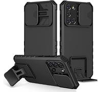 PANXIYUE Funda para OPPO A92/A52/A72,Carcasa Protección Deslizante para la Cámara,con 360 Grados Full Body Anti-Shock Anti-arañazos Case Protector Bumper Silicona y Armor Soporte Carcasa,Negro