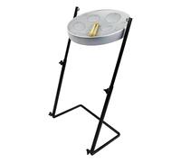 Panyard Jumbie Jam W1158 - Tambor de acero con soporte Z-Stand plateado G Diatónico, JJ1158-GY