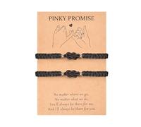 PANYI 2PCS Pulseras para Parejas Pulseras Tejidas a Mano Pulsera Infinito de la Suerte Regalos para Novios, Amigos, Esposos, Esposas, San Valentín, Navidad y Cumpleaños