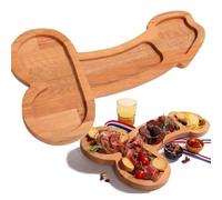 PANYI Bandeja Vajilla Divertida Plato de Delicatessen de Madera de Pino úNico de Delicatessen de Aperitivo Vino de Cocina Plato de Carne Y Queso de Forma Novedosa Bandejas Madera