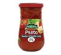Panzani - Salsa de pesto, tomate y albahaca cincelada, 200 g, 4 unidades