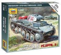 Panzer II Alemán Tanque Kit Modelo Plástico 1:100 ZVEZDA