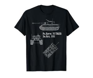 Panzer Pz.Kpfw. Tanque de la Wehrmacht alemán VI Tiger SdKfz Camiseta