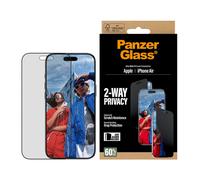 PanzerGlass - 2-Way Privacy Screen Protector iPhone Air / Ultra-Wide Fit w. EasyAligner Protector de pantalla Apple 1 pieza(s)