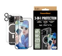 Protector de pantalla PanzerGlass iPhone 16 Pro vidrio templado transparente anti-huellas