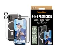 Protector PanzerGlass iPhone 16 Transparente 3 en 1 Resistente Golpes Rayones