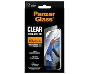 PanzerGlass Clear Ultra-Wide Fit protector de cristal templado para iPhone 17 Pro Max y 18 Pro Max
