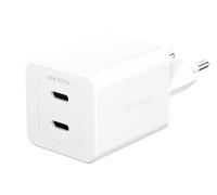 Empower by PanzerGlass Cargador Turbo 45W incl. 2 x USB-C | Conexión UE | Plata Blanco