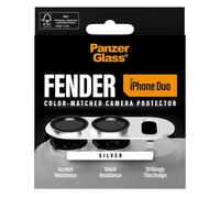 PanzerGlass Fender protector de cámara iPhone Duo plateado