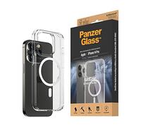 PanzerGlass™ HardCase Funda protectora para iPhone 14 Pro - Compatible con MagSafe - parte trasera de cristal templado que absorbe los golpes con marco de TPU - triple estándar militar
