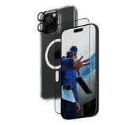 PanzerGlass PG 3-in-1 Protector de Pantalla y Cámara con Funda para iPhone 16 Pro Max