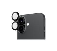Panzer Glass Anillo Protector para iPhone 16/16 Plus Aros Lente Negra, Negro