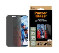 PanzerGlass Protector de pantalla de privacidad para Apple iPhone 16 Pro Max de 6.9 pulgadas 2024 | Filtro de privacidad, vidrio templado de borde a borde, protección contra caídas y arañazos,