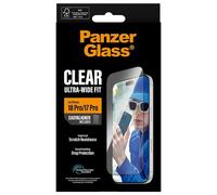 PanzerGlass protector de cristal templado iPhone 18 Pro y 17 Pro Clear Ultra-Wide Fit