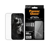PanzerGlass - Protector de pantalla para iPhone 17 Pro de 6,3 pulgadas, CERAMIC II, ultrafuerte, pantalla completa, resistente a caídas, arañazos, antihuellas, compatible con fundas, fácil instalación
