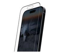 PanzerGlass Protector de Pantalla Stealth Ultra-Wide para iPhone 17 iPhone 16 Pro con Marco Negro y FASTFIT IN-A-BOX, Antirrayaduras, Vidrio Templado Reciclado al 60%