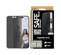 PanzerGlass SAFE PRIVACY - Protector de pantalla para iPhone 16 Pro Max de 6.9 pulgadas 2024 | Vidrio templado de borde a borde con filtro de privacidad, protección contra caídas y arañazos,