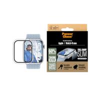 PanzerGlass SNAPPIE - Protector de pantalla de cuerpo completo para Apple Watch Series 10 de 41 mm 2024, cobertura completa de pantalla y marco, protección contra caídas, impactos y arañazos, fácil