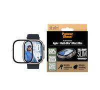 PanzerGlass SNAPPIE - Protector de pantalla de cuerpo completo para Apple Watch Ultra 2024, cobertura completa de pantalla y marco, protección contra caídas, impactos y arañazos, fácil instalación a