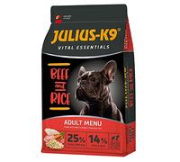 Panzi Julius-K9 - Beef & Rice 12kg - Comida para perros adultos - Trozos de perro fácilmente digeribles con carne - Todas las razas
