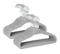 Panzy Home Paquete de 30 perchas de terciopelo para niños, perchas antideslizantes para bebés y niños pequeños, ultra delgadas, ahorro de espacio para organización de armario de guardería