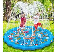 Paochocky Splash Pad de Verano de 170 cm, Salpicaduras Juegos de Agua para niños y niñas en Aire Libre Jardín Actividades Familiares