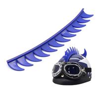 Paodduk Etiqueta engomada de Goma de los Cascos de Mohawk, Adhesivo para Cascos con diseño de Cabeza de Cresta de Gallo, Adhesivo Decorativo para Motocicleta Mohawk para Todos los Cascos (Cascos no