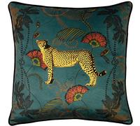 Paoletti Amortiguador de la Cubierta Tropica Guepardo, Teal, 45 x 45cm