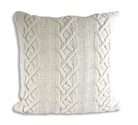 Paoletti Aran Cubierta del Amortiguador, Cotton, Cream, 55 X 55 Cm (22" X 22"), Algodón, 55x55cm