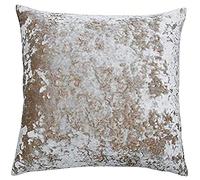 Paoletti Cojín Relleno de Plumas Verona, Poliéster, Beige, 55 x 55cm