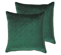 Paoletti Cojines llenos de Plumas de Pack de Florencia, Esmeralda, 55 x 55cm, 2