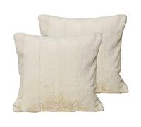 Paoletti Cojines llenos de Plumas Empress Twin Pack, Crema, 55 x 55cm, 2