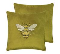 Paoletti Cojines llenos de poliéster de Hortus Twin Pack, Aceituna, 50 x 50cm, 2