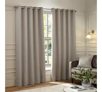 Paoletti Galaxy Par De Cortinas con Ojales - Cortinas De Chenilla Opulentas Forradas Opacas (Plata - 117x183cm)
