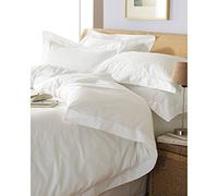 Paoletti Hotel 5 Estrellas De Primera Clase Oxford Super King Duvet Set - 200 Hilos, Percal De Algodón Blanco - Lavable A Máquina