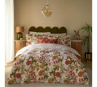 Paoletti Juego de edredón Floral Reversible Ishana de Seventy Three - Russet - King