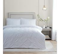 Paoletti Juego de Funda nórdica Elysia - Lujosa Ropa de Cama de algodón de 200 Hilos con Pliegues Bordados (Champán - Doble)