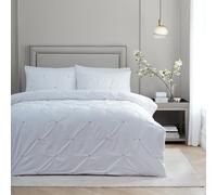 Paoletti Juego de Funda nórdica Elysia - Lujosa Ropa de Cama Plisada Bordada de algodón de 200 Hilos (Negro - Super King)