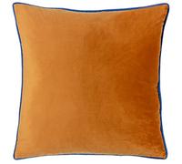Paoletti Meridian - Funda de cojín, Color Jengibre/Azul Marino, 55 x 55 cm
