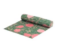 Paoletti Pomegranate Camino De Mesa - Lavable Frutas Opulentas Secado Rápido Mesa Decoración (Verde - 230x35cm)