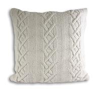 Paoletti Riva Aran Cubierta del Amortiguador, Cotton, Cream, 55 X 55 Cm (22" X 22"), algodón, 55X55Cm, 1 Unidad (Paquete de 1)