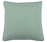 Paoletti Riva Bamboo Feather Cojín Lleno, Duck Egg/Aqua, De 45 X 45Cm, Pato Huevo/Agua Marina